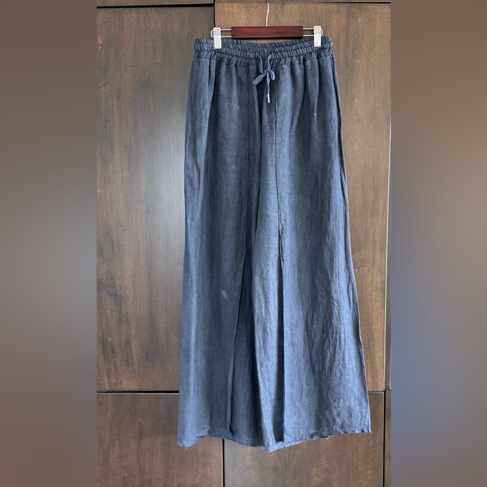 KARAMEL linen drawstring pants